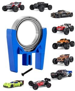 RCMYou Aluminum Center Driveshaft High Speed Support Upgrade for ARRMA 1/10 1/8 RC Models Replacement ARAC4024 Navy Blue