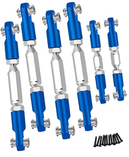 Blue Angel RC Jet Aluminum Adjustable Turnbuckles Upgrade Kit for 1/10 Scale Models 6PCS Navy Blue