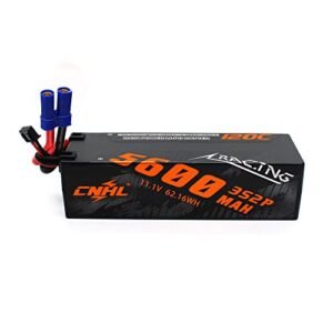 CNHL 3S Lipo Battery 5600mAh 11.1V 120C with EC5 Plug for RC Vehicles