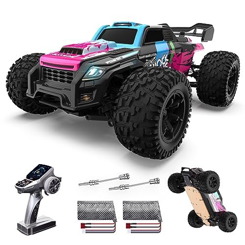 Powerextra MMPI RC Scales 1/16 High Speed 40 KM H 4WD Remote Control Truck with LED Light and 2 Batteries