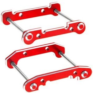 Vgoohobby RC Plane Streamers Swing Arm Reinforcement Mounts Plate for WLtoys 144001 144002 144010 124016 124017 124018 124019 RC Car Red