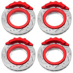 ShareGoo 4Pcs Metal RC Brake Disc Wheel Rim Hex Hub Compatible with Wltoys RC Car 1 28 K969 K989 Kyosho Mini Q Mini Z Mini D
