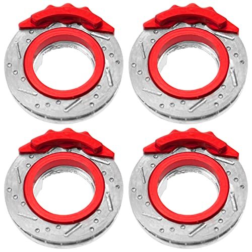 ShareGoo 4Pcs Metal RC Brake Disc Wheel Rim Hex Hub Compatible with Wltoys RC Car 1 28 K969 K989 Kyosho Mini Q Mini Z Mini D