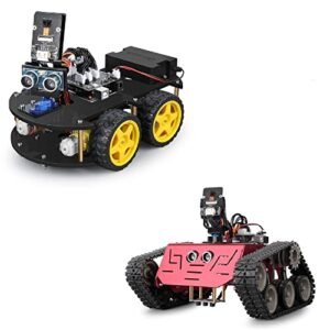 ELEGOO UNO R3 Project Smart Robot Car Kit V4 & ELEGOO Conqueror Robot Tank