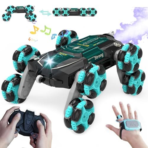 ATHLERIA MT 10 RC Car 8WD Gesture Sensing Remote Control Stunt Toy for Kids Ages 8 13 Double Sided 360 Rotating Christmas Birthday Gift