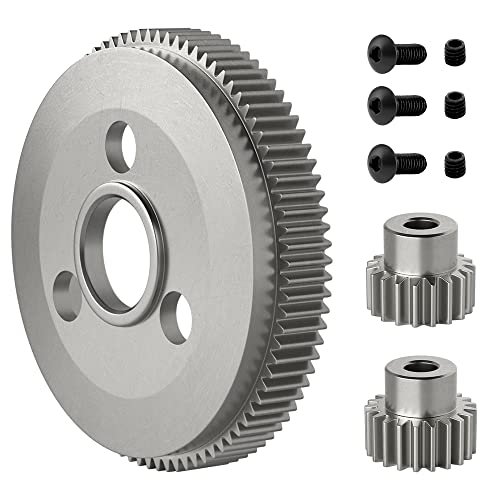 EPINON Metal Steel 48P 86T Spur Gear Lexus RC F Parts Upgrade for 1/10 2WD Slash Rustler Stampede with 19T 21T Pinions Gear Sets Replace 4686