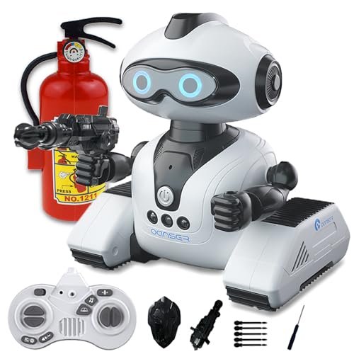 BUSYSIR Gesture Sensing RC Robot Toy for Kids with Music Record and Program Features