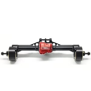 TREAL TRX4M Rear Portal Axles Complete Kit Aluminum 7075 CNC Machined Axle Housing for 1/18 TRX4M Black