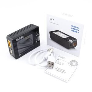 ToolkitRC M7 200W 10A DC Balance Charger Discharger for 1 6S Lipo Battery with Voltage Servo Checker ESC Receiver Signal Tester Perfect for Coats RC 10A Tire Changer