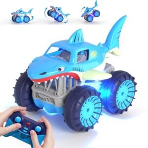MaxTronic Cheetah RC Monster Truck Fast Direct Charging Rechargeable Amphibious 2.4Ghz 4WD All Terrain Waterproof Remote Control Car for Kids 3 12 Years