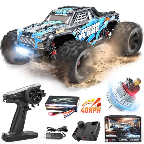 BEZGAR HP162S 1/16 Scale Brushless Fast RC FG Monster Truck 40KPH 4x4 Offroad Waterproof Remote Control Car for Adults