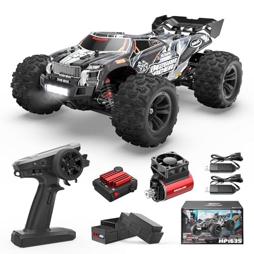 BEZGAR HP163S 1/5 Scale RC Cars Electric Fast Remote Control Truck 4x4 Offroad Waterproof High Speed Monster Truck for Adults