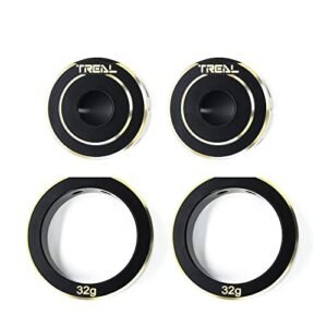 TREAL Brass Rear Axle Counter Weight for Axial AXI03028 SCX10 PRO Comp Scaler 1 10th 4wd Kit