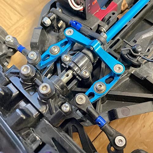 Adjustable Steering Tie Link Pull Rod Linkage for Tamiya Porsche RC Car TT 02 TT02T 1/10 Scale Model