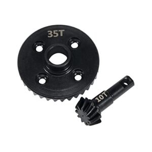 TRX4 TRX6 1/10 RC Crawler Steel Machined Bevel Gear Set 35/10T 34/11T 33/12T Overdrive Underdrive Axle Differential Helical Gears Upgrade