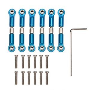 SPYMINNPOO Hexbug RC Truck Upgrade Parts Metal Steering Linkage Rods Arm Replacement Accessory Set for WLtoys 1 18 Model Car