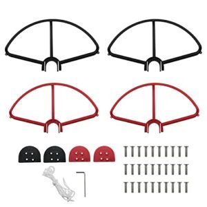 DGZZI Turbine RC Helicopter Crash Protector Propeller Guard Set Red and Black for Phantom 3