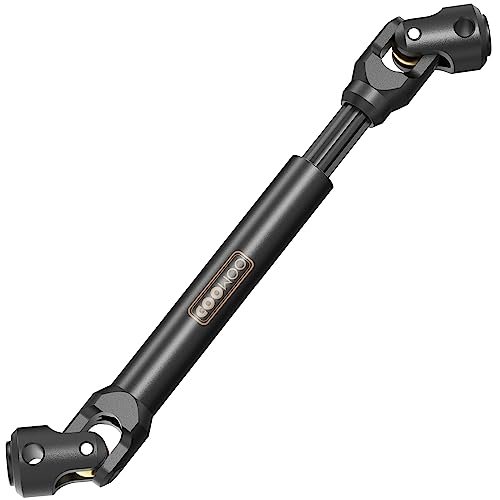COOWOO Hardened Steel RC Drive Shaft Upgrade Part for 1/10 Scale RC Stadium Trucks SCX10 90046 AXI03007 TRX4 TRX6 Redcat Gen8 Enhanced Durability and Performance Black