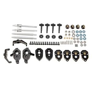 MEUS Racing Aluminum Brass Portal Axle DIY Kit for Enhanced RC Helicopter Ground Effect in 1/18 TRX4M Models