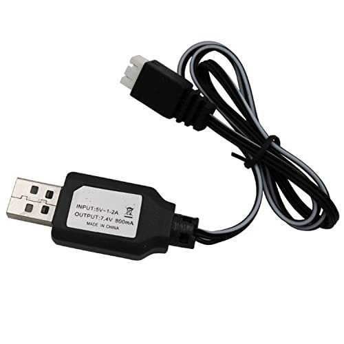 Splatrball USB Charger Cable for Water Gun RC Helicopter Splatrball SRB1200 SRB400 SUB SRB400 XH 3P