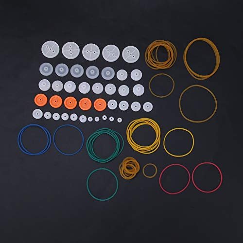 84 Piece DIY Model Toy Band Combination Set for Model Trucks and Trailers RC Including 2mm Rubber Pulley and Belt