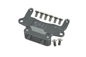 GPM Upgrades Aluminum 6061 T6 Rear Gear Box Lower Tray for 1 27 Mini Z AWD RC Car Gray Perfect for RC Hobbies Boca