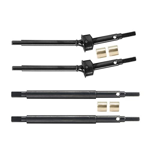 BVM Jets RC TRX4M Upgrades 4Pcs Stainless Steel Extended CVD Drive Axle for 1/18 Scale Crawler