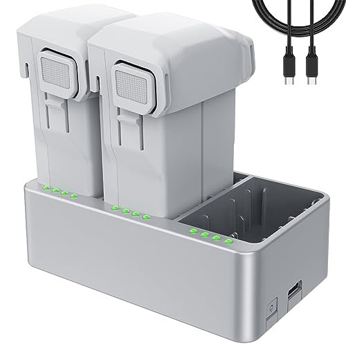 Artman Mini 3/4 Pro Battery 2-Pack With Charger for DJI, 3850mAh Intelligent Flight Battery Replacement Plus