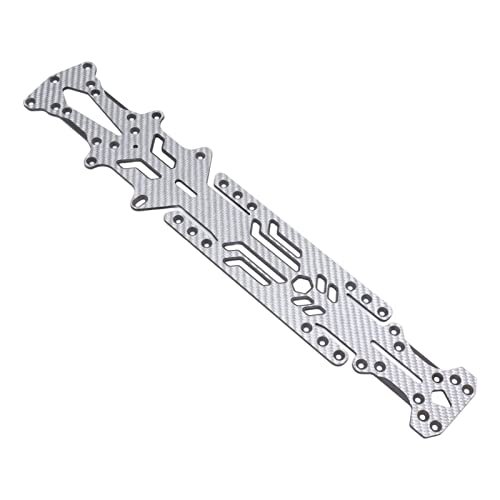 RiToEasysports 2.5mm Carbon Fiber RC Car Chassis Plate for YOKOMO YD2 Z 1/10 Drift Car Silver SSG