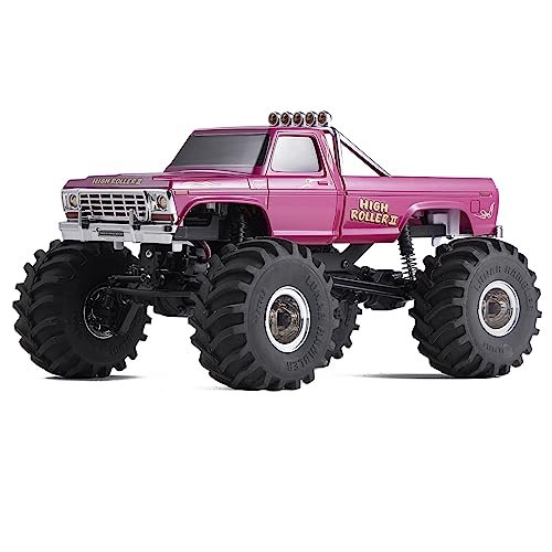 BEEZRC FMS FCX24 1 24 Scale RTR Monster Truck RC 4WD Brushed 2.4GHz High Roller Edition with LED Lights