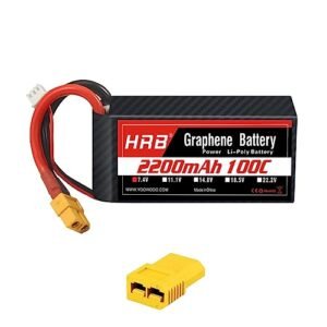 HRB 2S 2200mAh 100C 7.4V Graphene Lipo Battery for Best RC Mud Truck and Other RC Vehicles