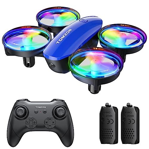 TOMZON A23 Mini Drone with RC Boat 3D Features for Kids and Beginners Easy to Learn Auto Rotation and 3D Flips Includes 2 Batteries Blue