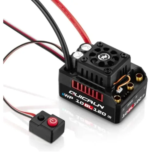 HOBBYWING QUICRUN WP 10BL120 G2 ESC for RC Cars 120A Peak 760A 2 4S Lipo Sensorless Mode