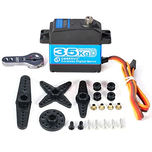 Wishiot DS3235 35KG Coreless Digital Servo Motor High Torque Waterproof Full Metal Gear Servo for RC Crawler Buggy Truck