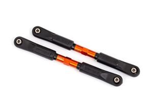 Traxxas 9547T Front Aluminum Camber Links Orange for RC Front Loader Garbage Truck