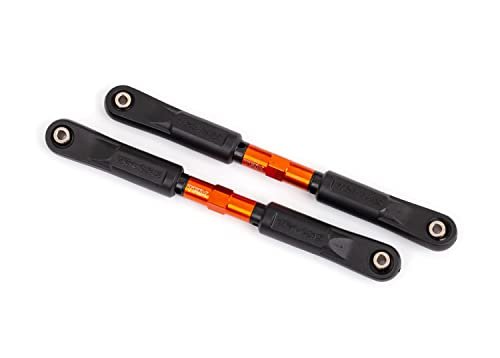 Traxxas 9547T Front Aluminum Camber Links Orange for RC Front Loader Garbage Truck