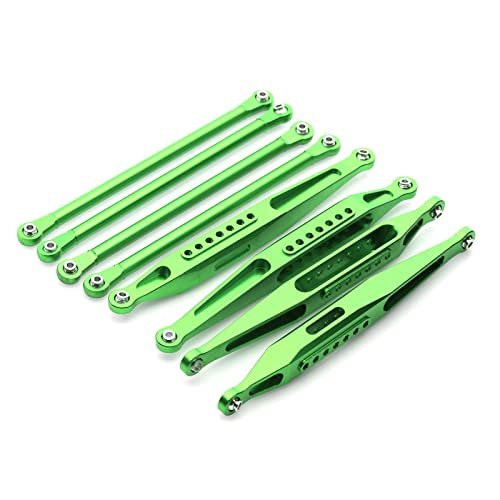 Losi 1/8 LMT 4WD Solid Axle Monster Truck Chassis Aluminum Alloy Upper Lower Tie Rod Linkage Set Green