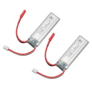 RC Willey Riverton Utah WLtoys XK A280 RC Airplane Spare Lithium Batteries 2Pcs 7.4v 600mah with JST Plug