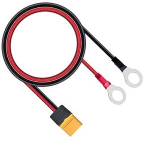 ZkeeShop XT60 to O Ring Terminal Cable 12AWG Extension Cable for Lipo Battery Power Station 1.5M 5FT Male