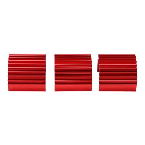 3pcs Aluminum 370 Motor Heat Sink Cooling Fins for WPL RC Trucks C14 C24 B14 B24 Models