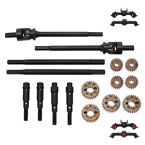 MEUS RACING Universal CVD Shafts and Gears Upgrade Kit for Element RC Portal Axles SCX10 SCX10 II 1/10 RC Model Car