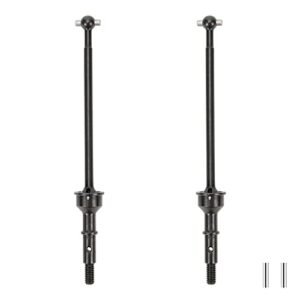 RCAWD 2X 45 Steel CVD Driveshaft Set for Losi 1 10 22S 2WD No Prep Drag RC Car Upgrade Parts Black