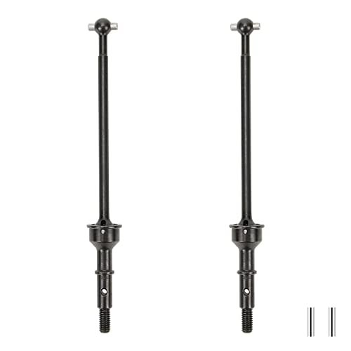 RCAWD 2X 45 Steel CVD Driveshaft Set for Losi 1 10 22S 2WD No Prep Drag RC Car Upgrade Parts Black