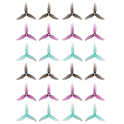 Gemfan Hurricane 3630 3.6X3.0X3 3-Blade Propeller for 3.5 inch Quad with 5mm/3 Holes for 1404-2204 Brushless Motor FPV Freestyle Racing Drone 24pcs 12CW 12CCW