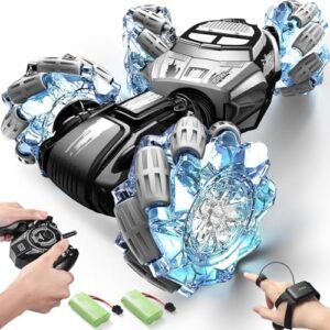 DoDoeleph Paint for RC Cars 4WD Gesture Sensing Remote Control Stunt Car Toy with 2.4GHz 360 Spinning Multiple Terrains Hand Controlled Crawler for Boys Girls 8 12