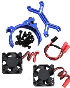 Rcarmumb Brushless Outboard Motor RC Cooling Fan Upgrade 20000 RPM High Speed 30mm Navy Blue for 1/8 1/7 Arrma 4274 4068 4268 Motors