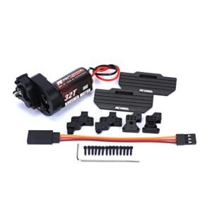 RCAWD Carbon Brush 32T 180size Brushed Motor Transmission Set for Axial 1/24 Scx24 Deadbolt Chevrolet Wrangler Gladiator Bronco RC Crawlers Under 200