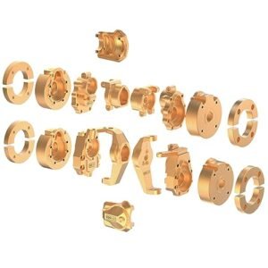 COOWOO Brass Upgrade Parts Set for 1/10 TRX 4 RC Trucks Enhancing RC Status in Train Performance Golden 9 Set in 1