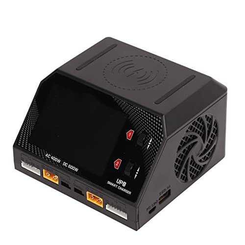 UP8 AC 400W DC 650W Dual Channel Lithium Battery Balance Charger Discharger for Drone Lipo Batteries with US Plug 100 240V