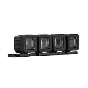 INJORA Reinforcing RC Body Light Bar Kit 4 LEDs for TRX4M Bronco 1/18 Crawler Car Upgrade Square